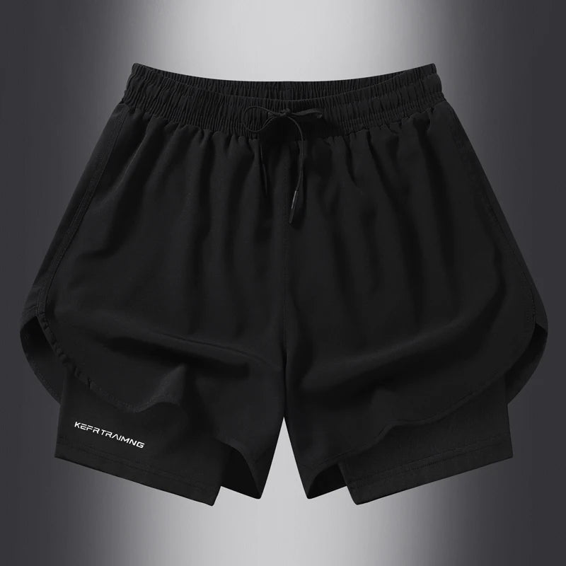 2-in-1 Summer Sports Shorts β Quick-Dry Comfort for Him & Her!