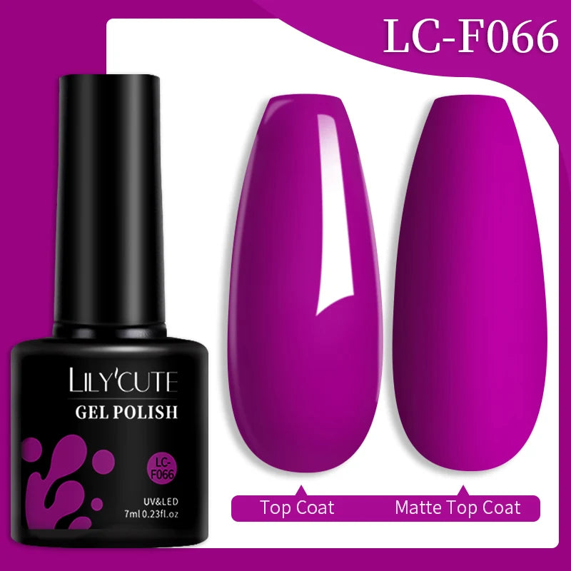 LILYCUTE Color Explosion β 184 Shades of Long-Lasting Gel Polish with Red Glitter Magic