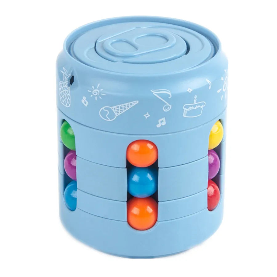 Magic Bean Cube Finger Gyro Rotating Antistress Relieve Anxiety Develop Intelligence Decompression Fidget Toy Adults Kids Gift