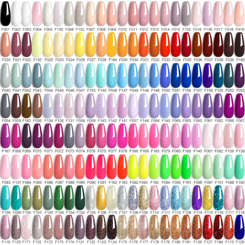 LILYCUTE Color Explosion β 184 Shades of Long-Lasting Gel Polish with Red Glitter Magic