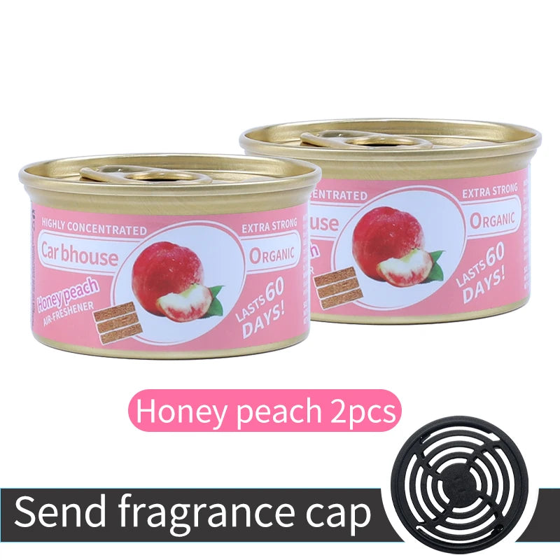 For Bathroom Car Air Freshener Gel Can Solid Car Fragrance Air Freshener Wood Block Can Air Freshener Balm For Home Long-lasting