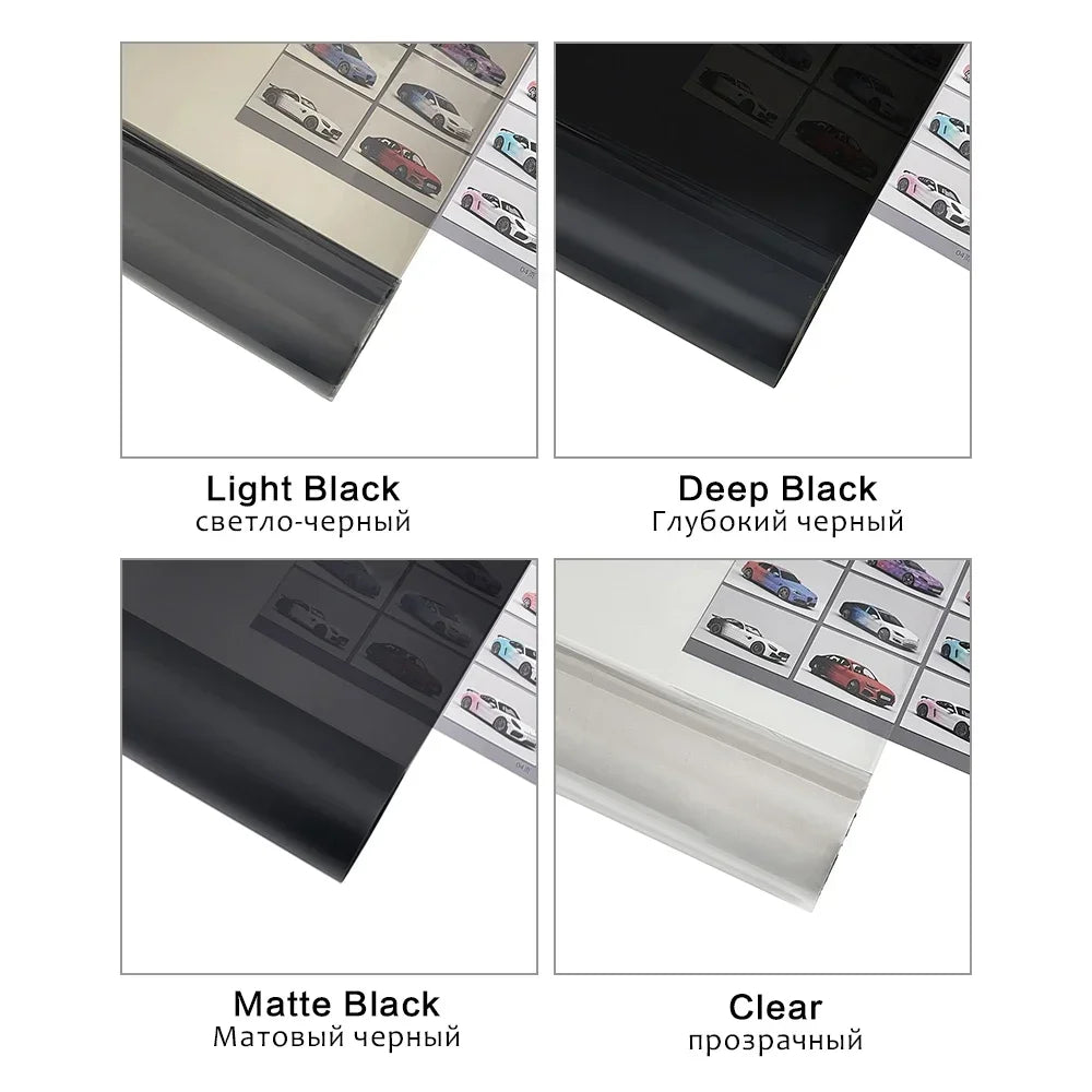50x200cm Car Headlight Light Taillight Tint Vinyl Sticker Self Adhesive Lamp Foil Lights Sticker for Auto Headlight Accessories