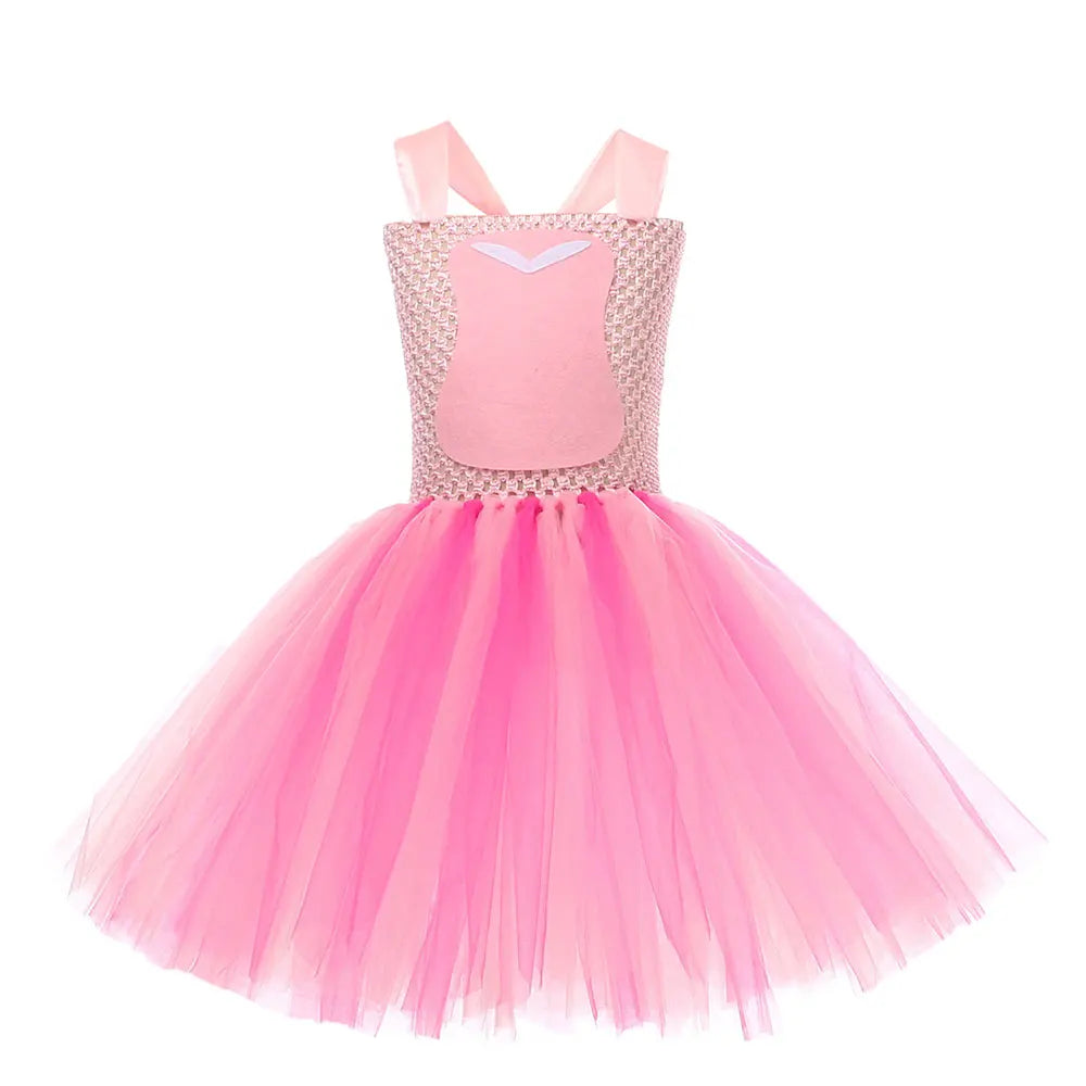 Movie Girls Alien Dog Costume Cartoon Blue Tulle Festival Dress Lilo Tutu Dress Maia Kealaha Live-action Character Dress Up