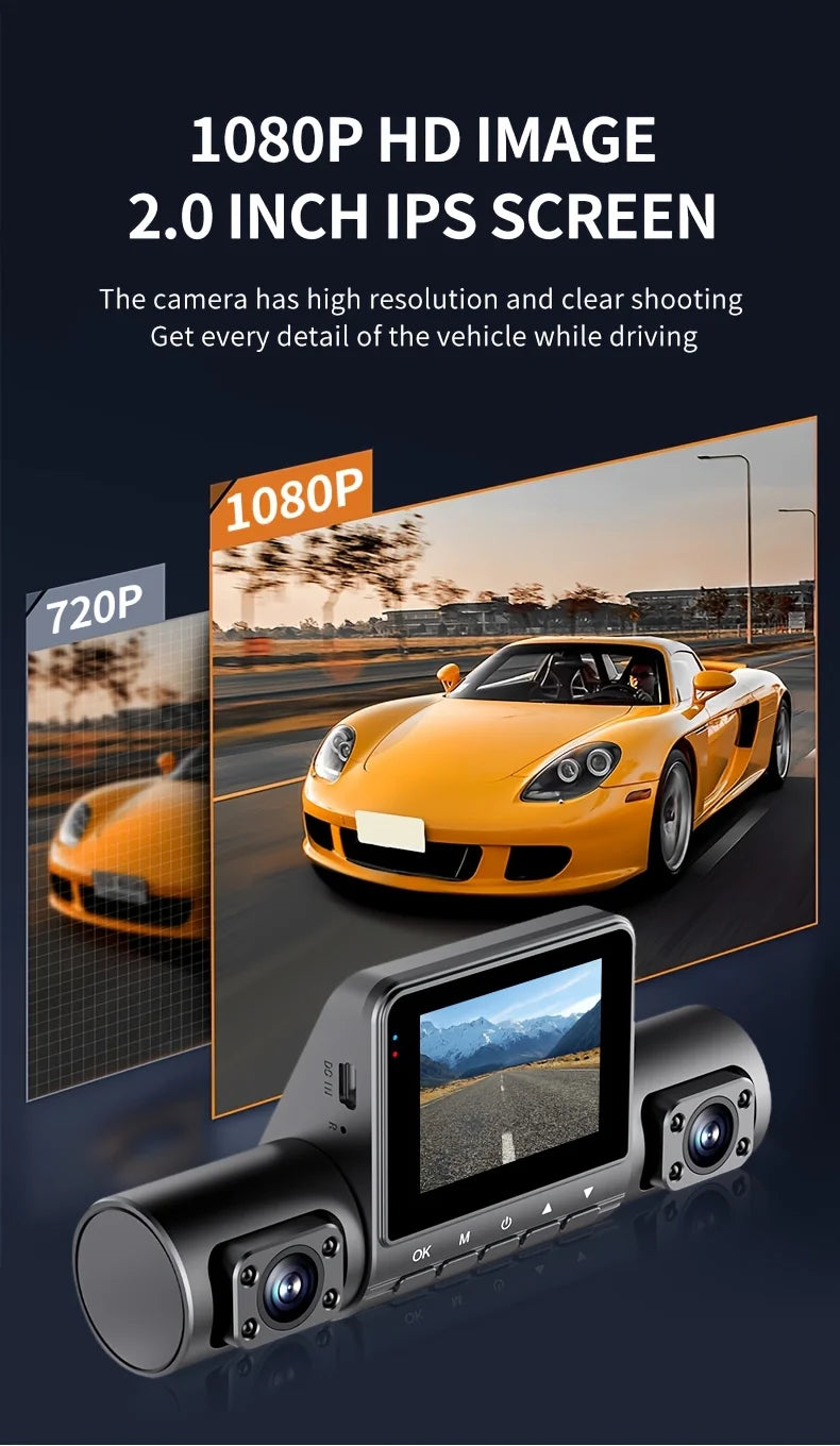 VAVUPO Car DVR Video Recorder 4 Channel Vehicle Camera 1080P Driving Dash Cam Night Vision Loop Recording 24H Parking Monitor