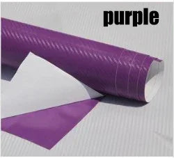 Carbon Fiber Vinyl Wrap Film Car Vehicle Waterproof 127cm x30cm 3D Sticker Sheet Roll Silver Gold Black free shipping