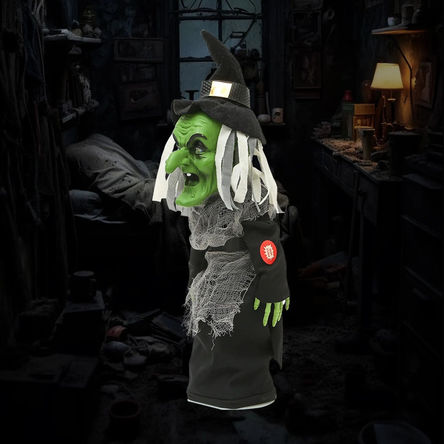 Spooky Sass Standing Witch – She Cackles, You Giggle!