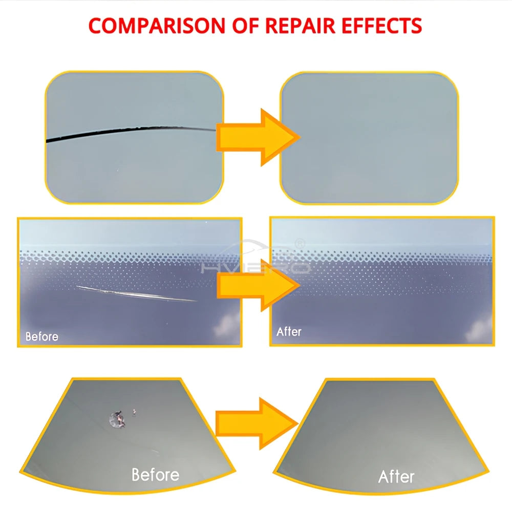 1/4/10X Car Windshield Cracked Repair Tool DIY Window Phone Screen Kit Restoration Curing Glue Auto Glass Scratch Crack Restore