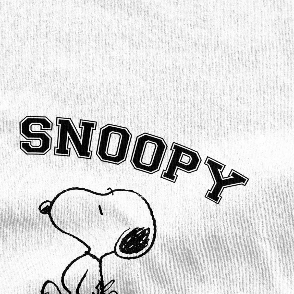 Snoopy And Charlie Brown for Men Women T Shirts Peanuts Merch Leisure Tee Shirt T-Shirt Pure Cotton Classic Clothing