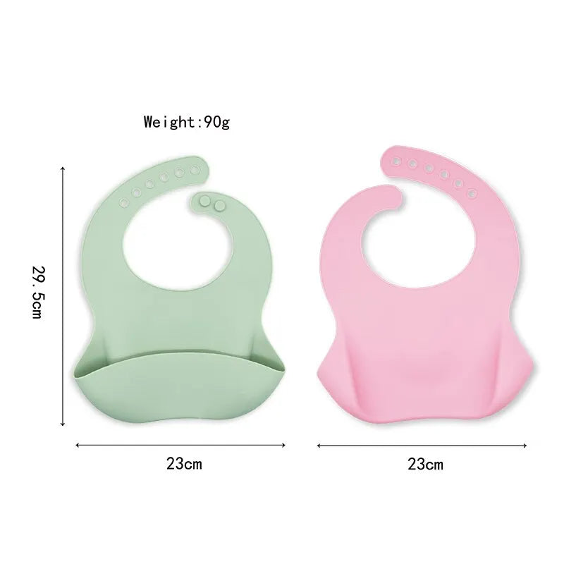 Cute Waterproof Baby Bib – Soft, Adjustable & Cartoon-Fun!