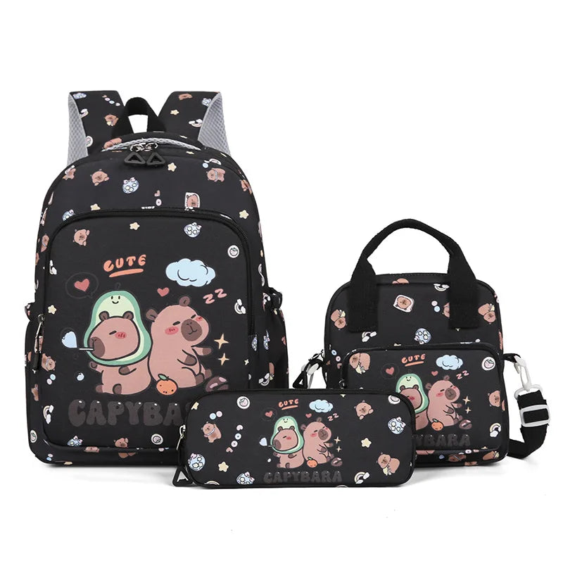 Capybara Cutie Backpack Set – Snuggle-Ready Style for Happy School Days!