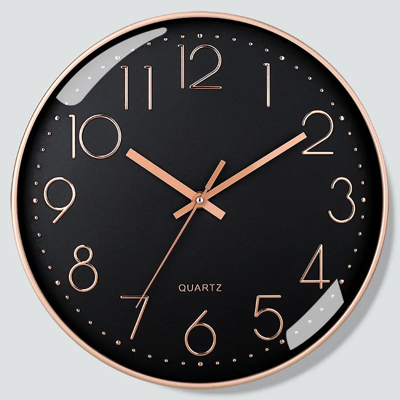 8 Inch Wall Clock Silent Non-Ticking Decorative Clock for School Office Classroom Bedroom Kitchen Living Room Decor