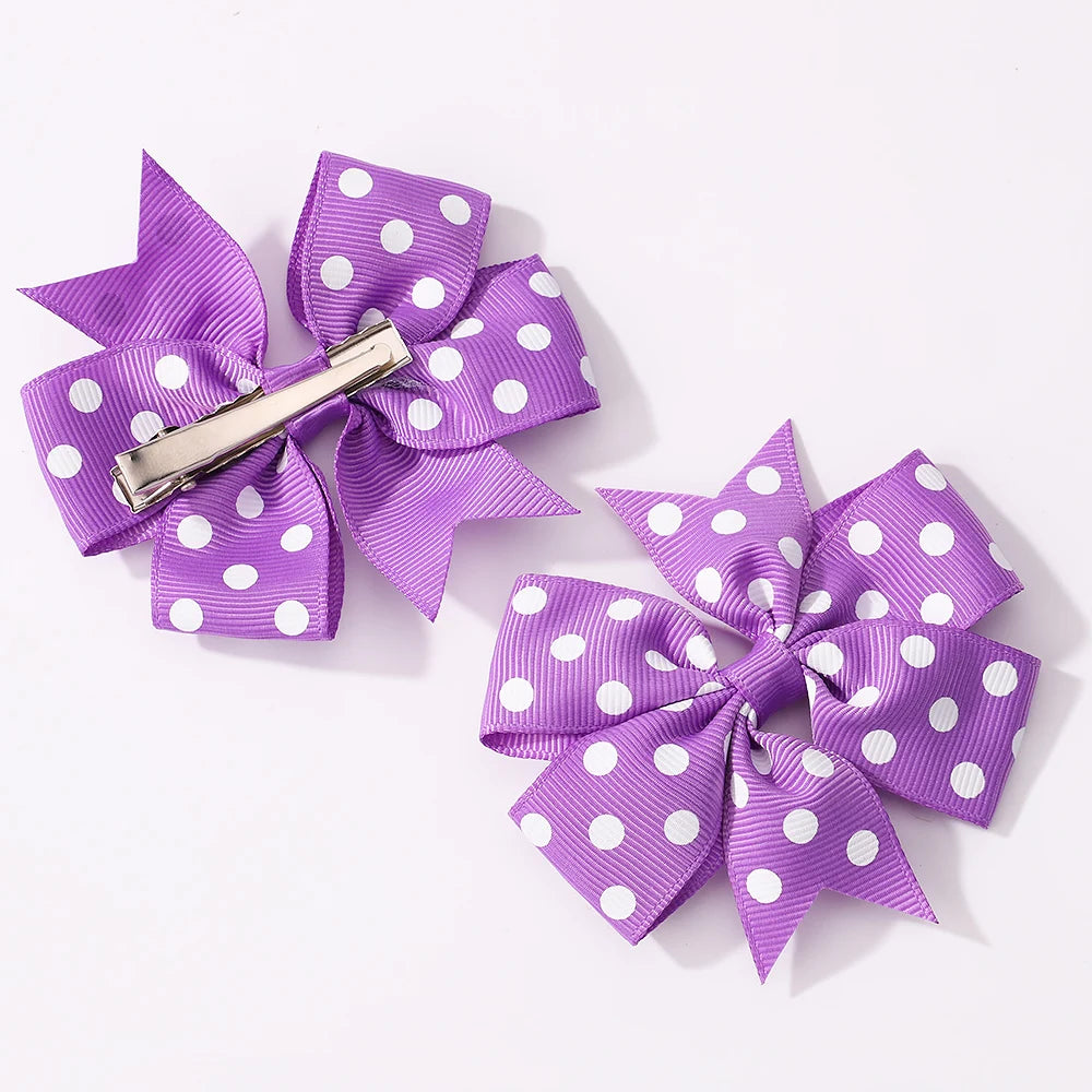 3-Pack Dotted Bow Clips & Heart Sunnies β Colorful Style for Trendy Kiddos!