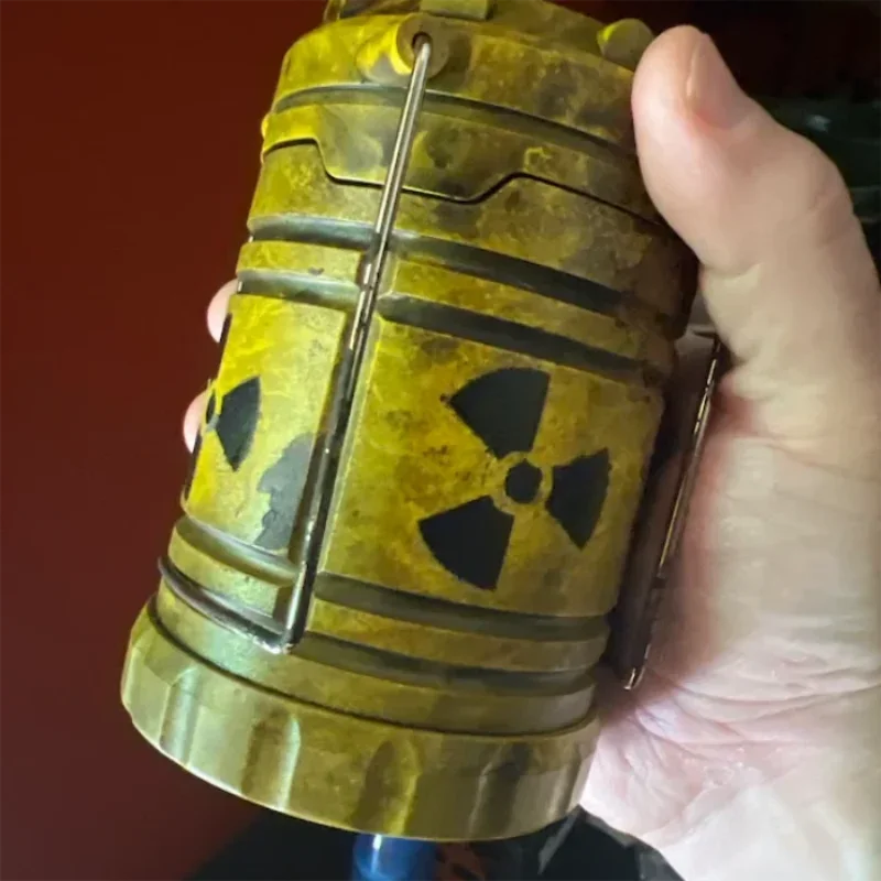 Nuclear Reactor Lantern Gift Mini Handheld Nuclear Reactor Lantern Toy Doomsday Nuclear Reaction Push Simulation Illuminator