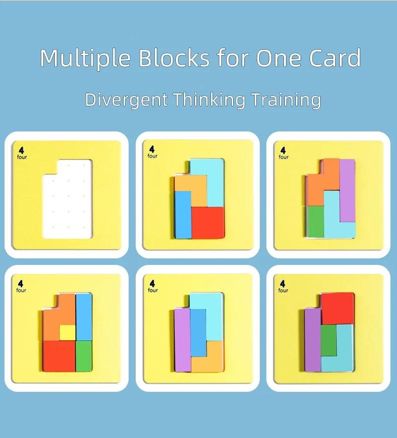 3D Tangram Math Puzzle – Interactive Building Blocks Game for Kids