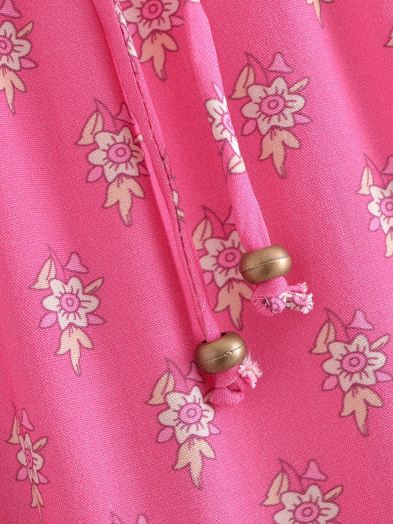 2022 BOHO Orange Flower Print Long Skirt Spliced Ruched Ruffle Hem Hippie Women Ball Tassel Bow Waist Swing Skirts Holiday