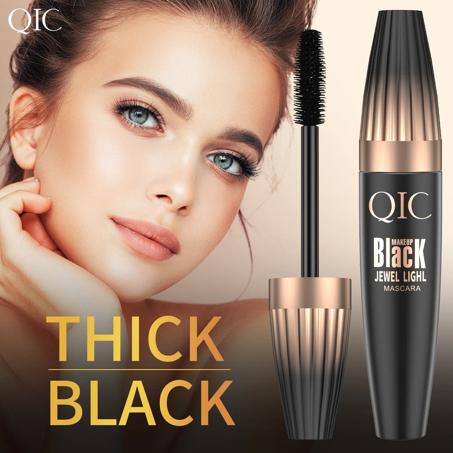 4d Waterproof Lash Mascara Encrypted Long-lasting Thick Curling Smudge-proof Large Eye Makeup Tools Durable Beauty Cosmetics