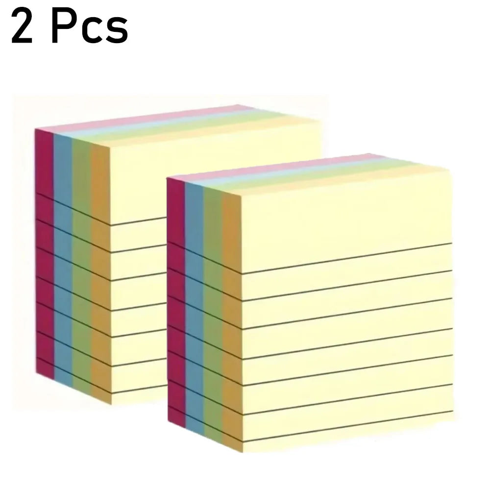 200 Pages of Colorful Self-Adhive Notes - Simple Stickers for Office, Home and School Organization