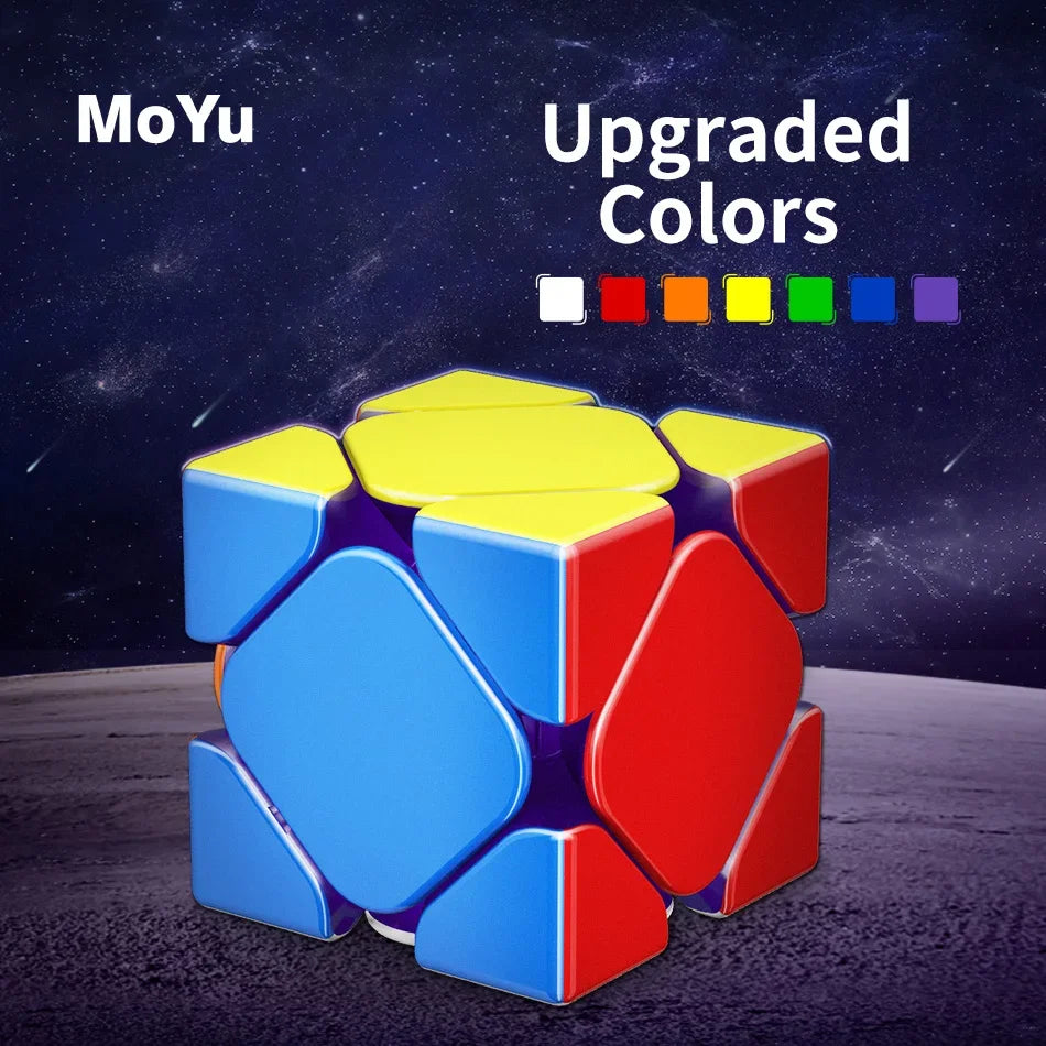Fast Puzzle Fun – Moyu Weilong Skewb Maglev Cube with Magnetic Levitation