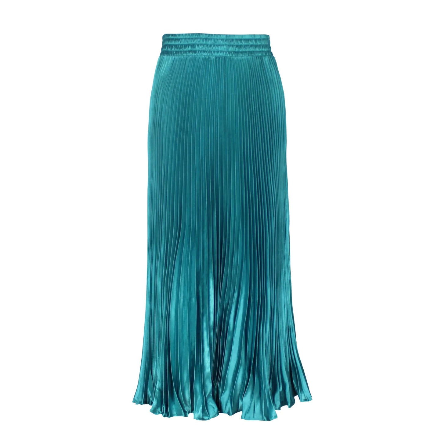Elegant Satin Fishtail Long Skirts Evening Party Wear Faldas Vintage Pleated Skirt Women Harajuku Fashion Clothes Saias Jupe