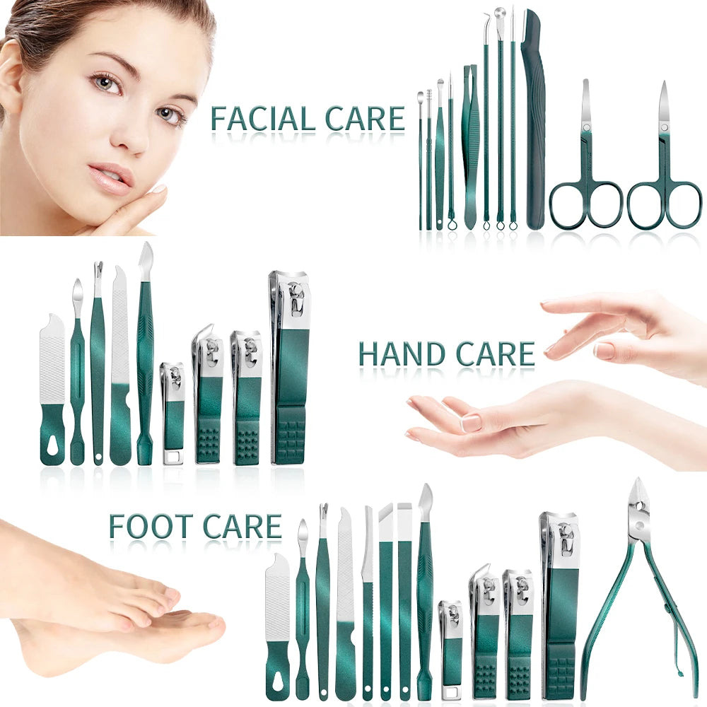 Deluxe 24-in-1 Nail Clipper & Pedicure Kit