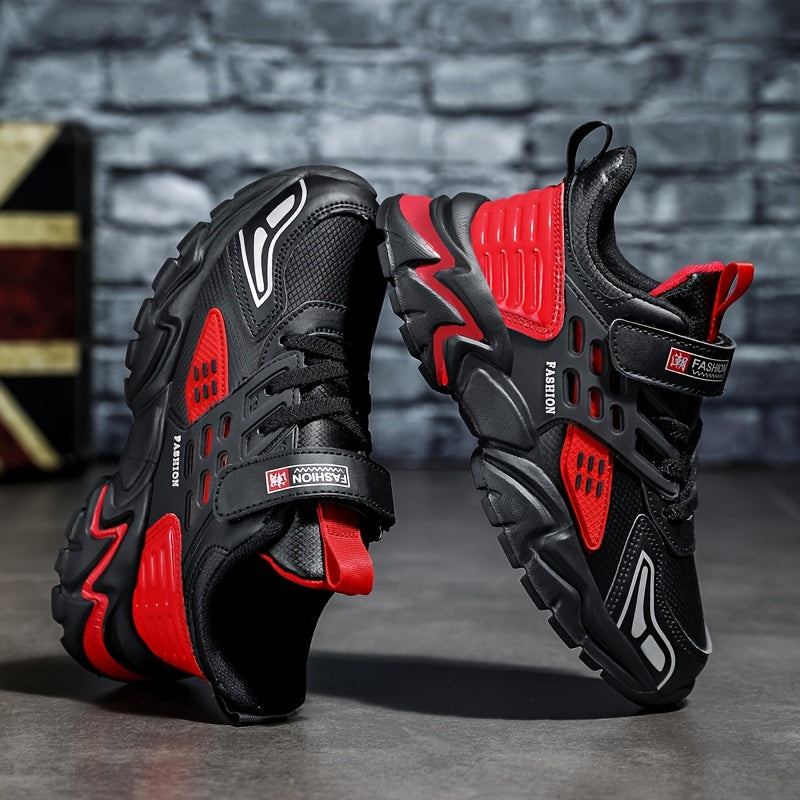 Boy'S Trendy Chunky Shoes, Comfy Non Slip Casual Soft Sole Waterproof Sneakers For Kids Outdoor Activities