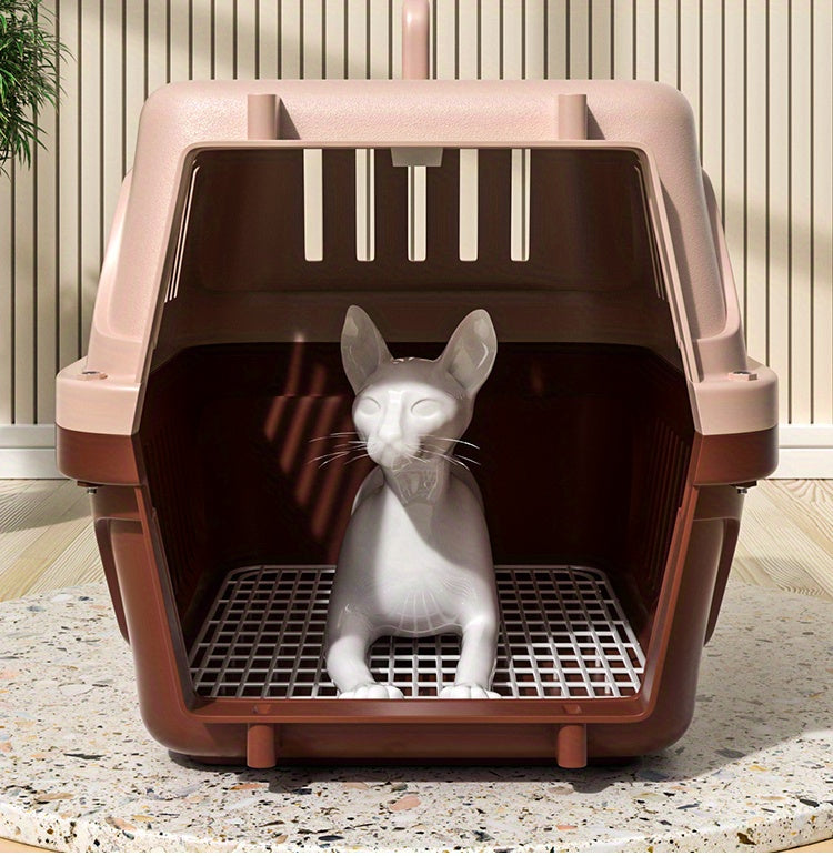 Portable Pet Carrier for Cats and Dogs - Airline Approved Travel Crate with Comfortable Interior Padding and Secure Locking Mechanism - For Small to Medium Pets - Suitable for Air Travel & Road Trips - Perfect Gift for Pet Ow