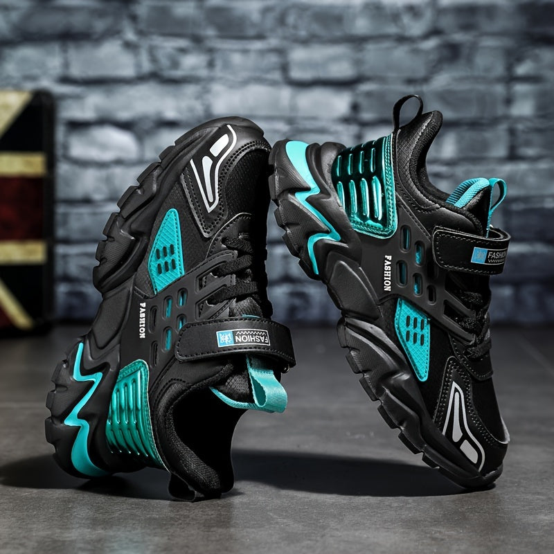 Boy'S Trendy Chunky Shoes, Comfy Non Slip Casual Soft Sole Waterproof Sneakers For Kids Outdoor Activities