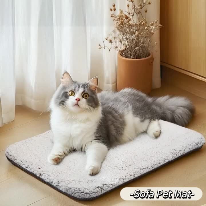 Self Warming Dog Cat Bed Self Heating Cat Dog Mat, Extra Warm Thermal Pet Pad For Indoor Outdoor Pets With Removable Non-Slip Bottom Cover