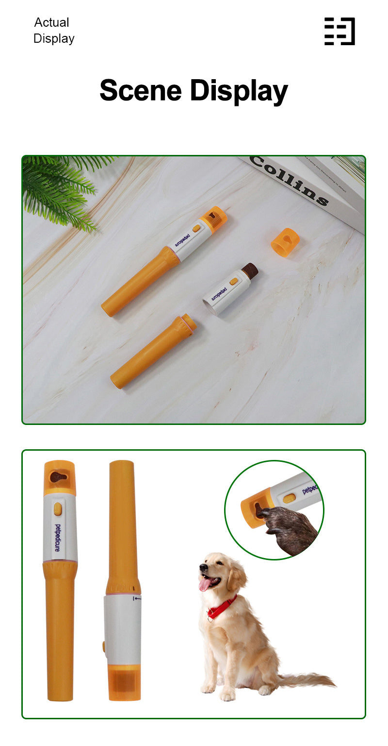 1pc Pet Nail Grinder - Effortless Electric Operation for Precise Nail Trimming, Gentle Claw Shaping and Convenient At-Home Grooming - Suitable for All Pets, Cats, Dogs, and Animals