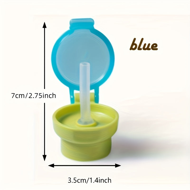 Spill-Proof Kids Water Bottle Cap with Straw, Halloween/Christmas/Thanksgiving/Easter Gift for Kids