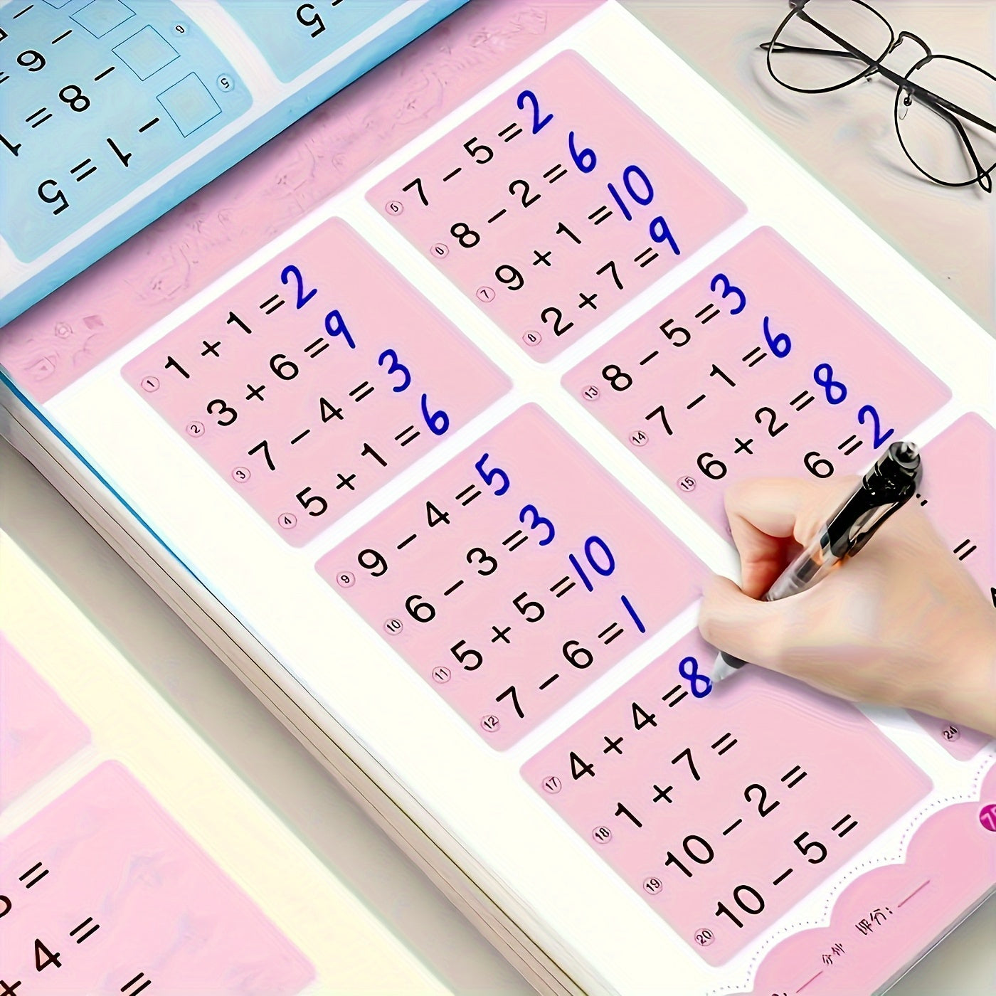 1pc, Addition And Subtraction Math Learning Exercise Books, Handwritten Arithmetic Exercise Books, Notebooks, School Supplies, Back To School, Libretas, Aesthetic School Supplies, School (including Chinese Characters, But Doe