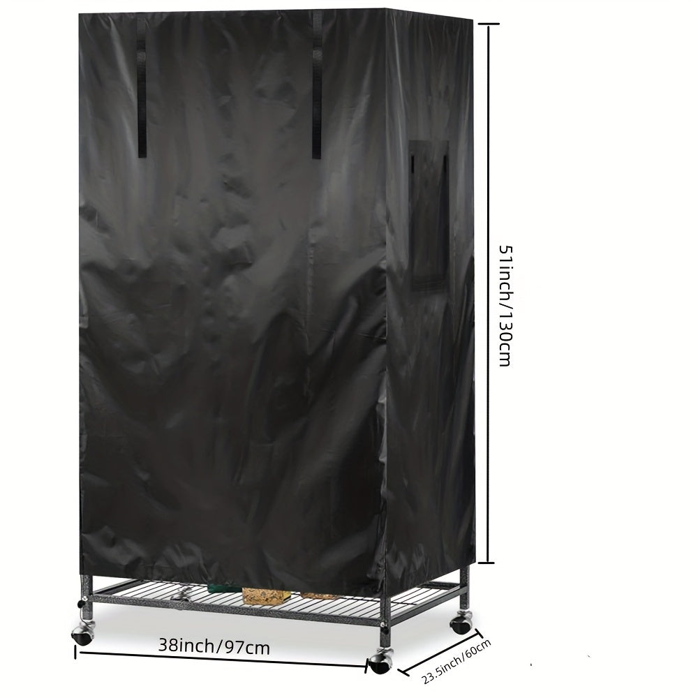 Fit "Good Night" Blackout Bird Cage Cover - Lightweight, Breathable Polyester with Privacy Protection for Small Pets, Ideal for Parrots & Small Animals, Bird Cage Accessories