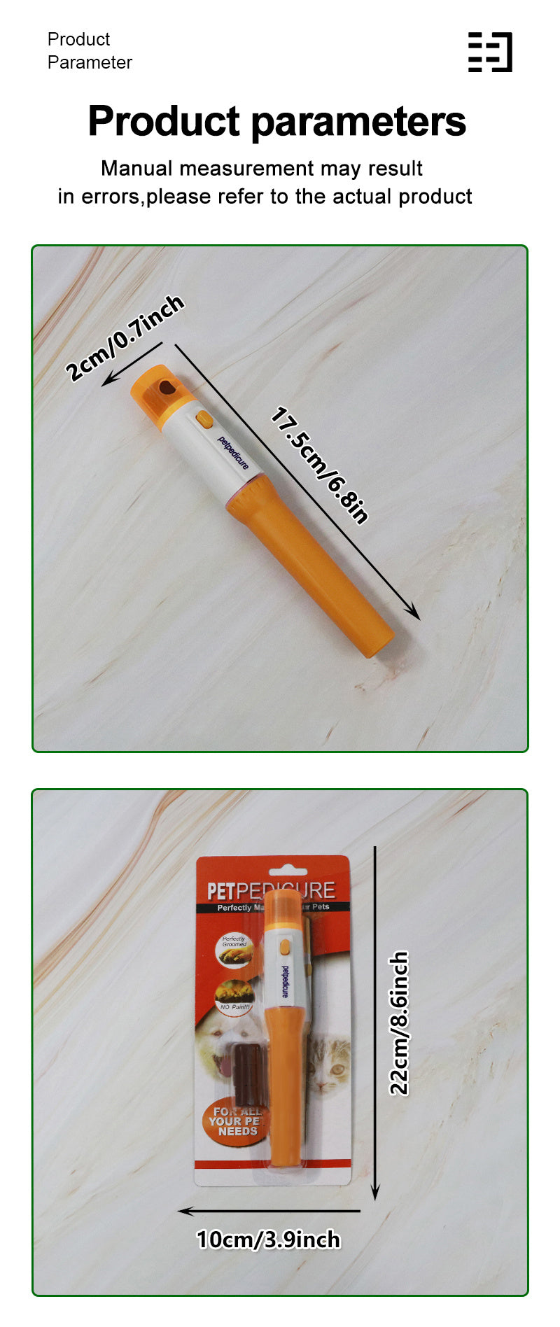 1pc Pet Nail Grinder - Effortless Electric Operation for Precise Nail Trimming, Gentle Claw Shaping and Convenient At-Home Grooming - Suitable for All Pets, Cats, Dogs, and Animals