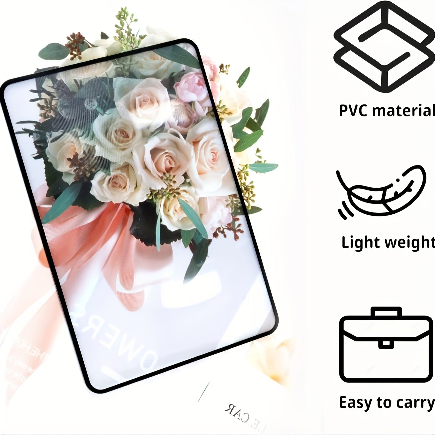 UltraVision 3X Magnifier - Crystal-Clear Portable Transparent Card-Style Magnifying Glass with Compact Design for Seniors & Low Vision Readers - Ideal for Enhancing Small Prints, Maps, Books, and Everyday Reading