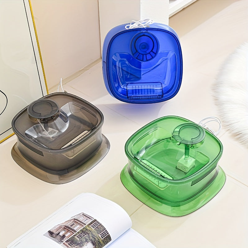 1.19gal Transparent Automatic Pet Water Fountain with Smart Silent Pump - USB Powered, Advanced Filtration for Cats & Dogs, Ideal for Small to Large Pets, Pet Hydration Solution|Modern Pet Accessory|Easyclean Pet Fountain, Wa