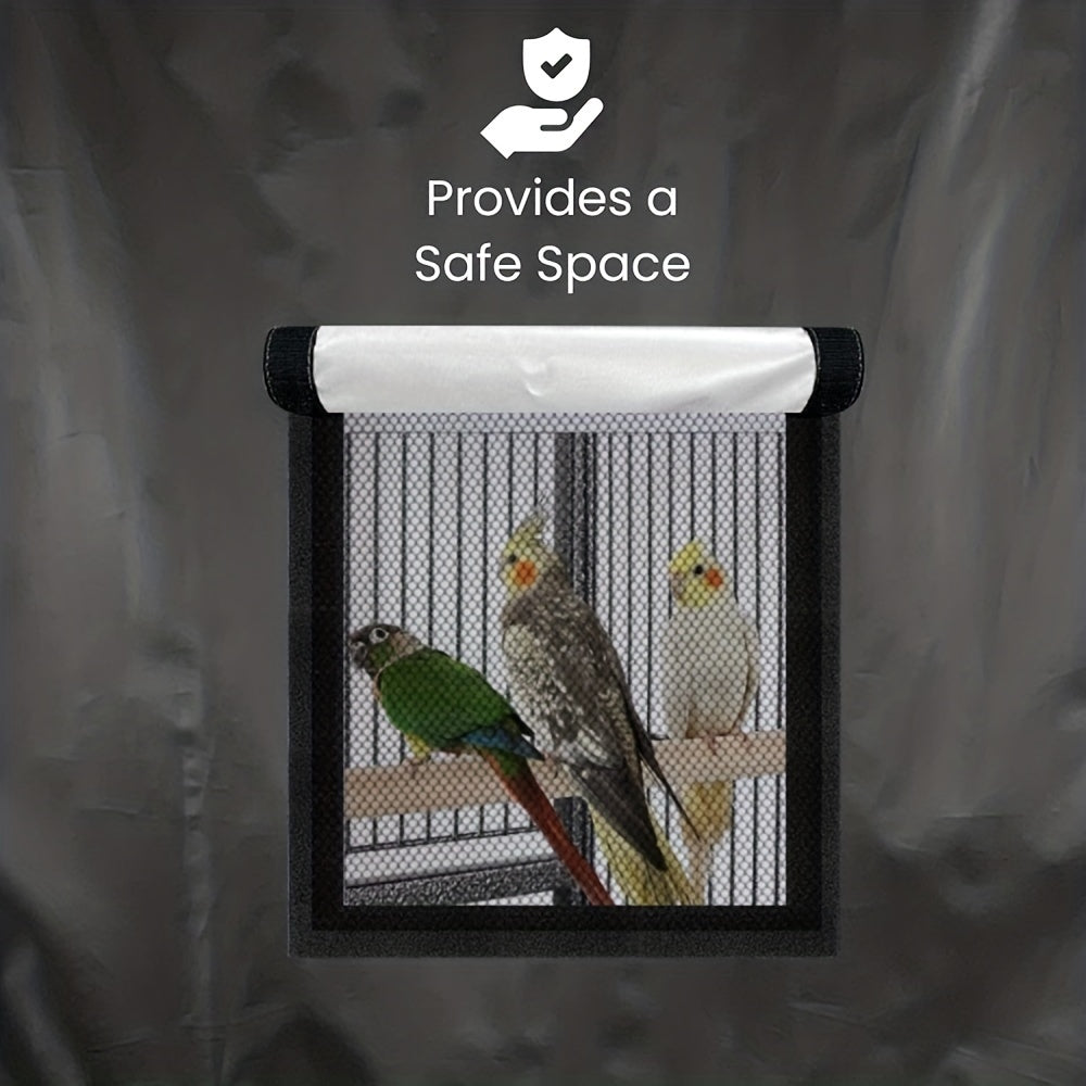 Fit "Good Night" Blackout Bird Cage Cover - Lightweight, Breathable Polyester with Privacy Protection for Small Pets, Ideal for Parrots & Small Animals, Bird Cage Accessories