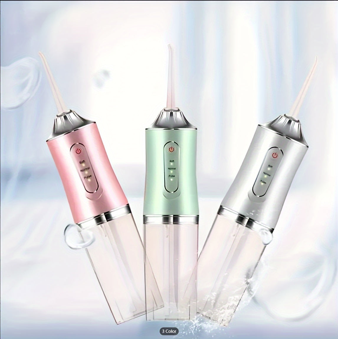 Electric Water Flosser, Intelligent Chip For Precise Pressure Control, 360 Degree Rotatable Nozzle, Oral Irrigator For Deep Teeth And Gum Cleaning, Available In Coral Powder & Mint Green Christmas Gift