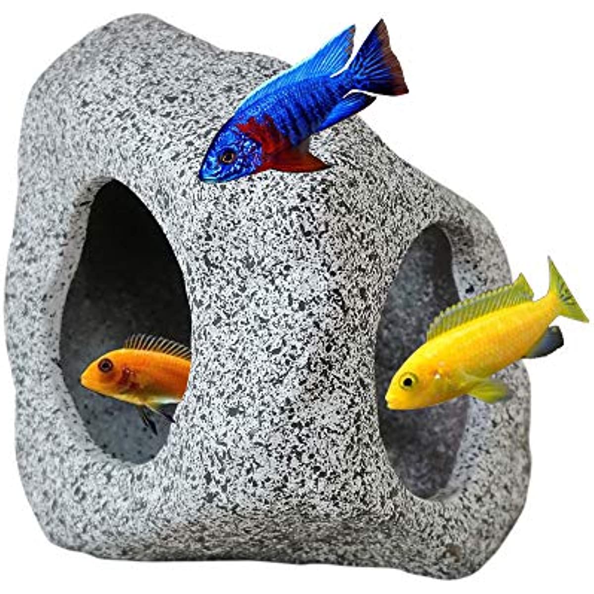 Aquarium Hideaway Rock Cave For Aquatic Pets To Breed, Play And Rest Fish Tank Ornaments, Decor Stone