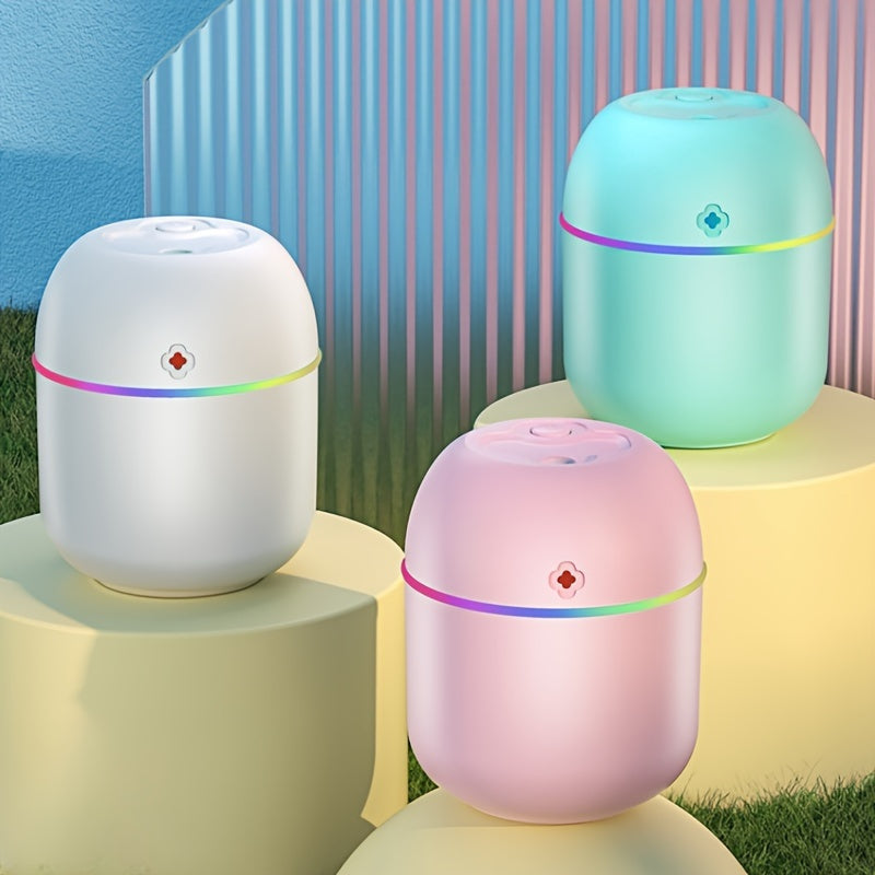 Portable Aromatherapy Humidifier with USB, Unscented Mist for Normal Skin, USB Powered Atmosphere Lamp for Bedroom, Living Room, Office, Car, No Battery Required, ≤36V