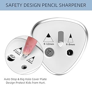 enwin Dual-Hole Electric Pencil Sharpener – Auto Switch Design for Home, School & Creative Art Stationery Use