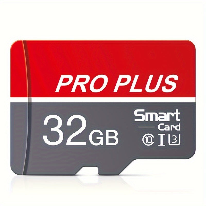 MICRODRIVE High-Speed Class 10 U3 Pro Plus Memory Card - Red & Gray, 4GB to 256GB, Reliable Performance for Smartphones, Tablets & More