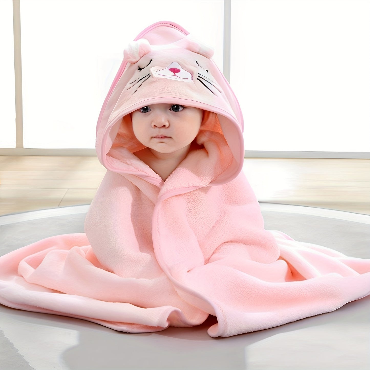 1pc Kids' Cartoon Bath Towel, Perfect For All Seasons, Suitable For Christmas And Thanksgiving Gifts, Beach, Bathroom, And Travel Essential