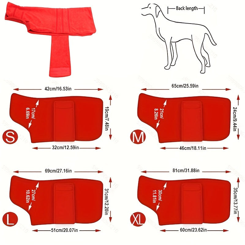 Ultra-Soft Microfiber Dog Bathrobe Towel - Dogs Grooming Essential for Drying and Comfort - Super Absorbent, Quick-Drying, Cozy Robe Vest for Pets