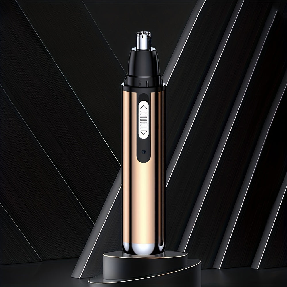 [400mAh Rechargeable Nose Trimmer] WEEME Electric Nose Hair Trimmer, Metal Nose Hair Shaver with Rechargeable Lithium Battery, USB Charging, 400mAh Capacity