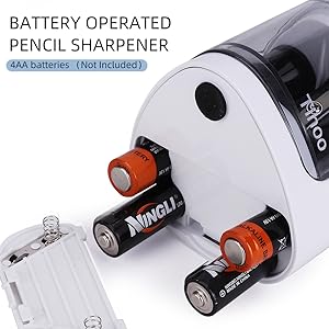 enwin Dual-Hole Electric Pencil Sharpener – Auto Switch Design for Home, School & Creative Art Stationery Use