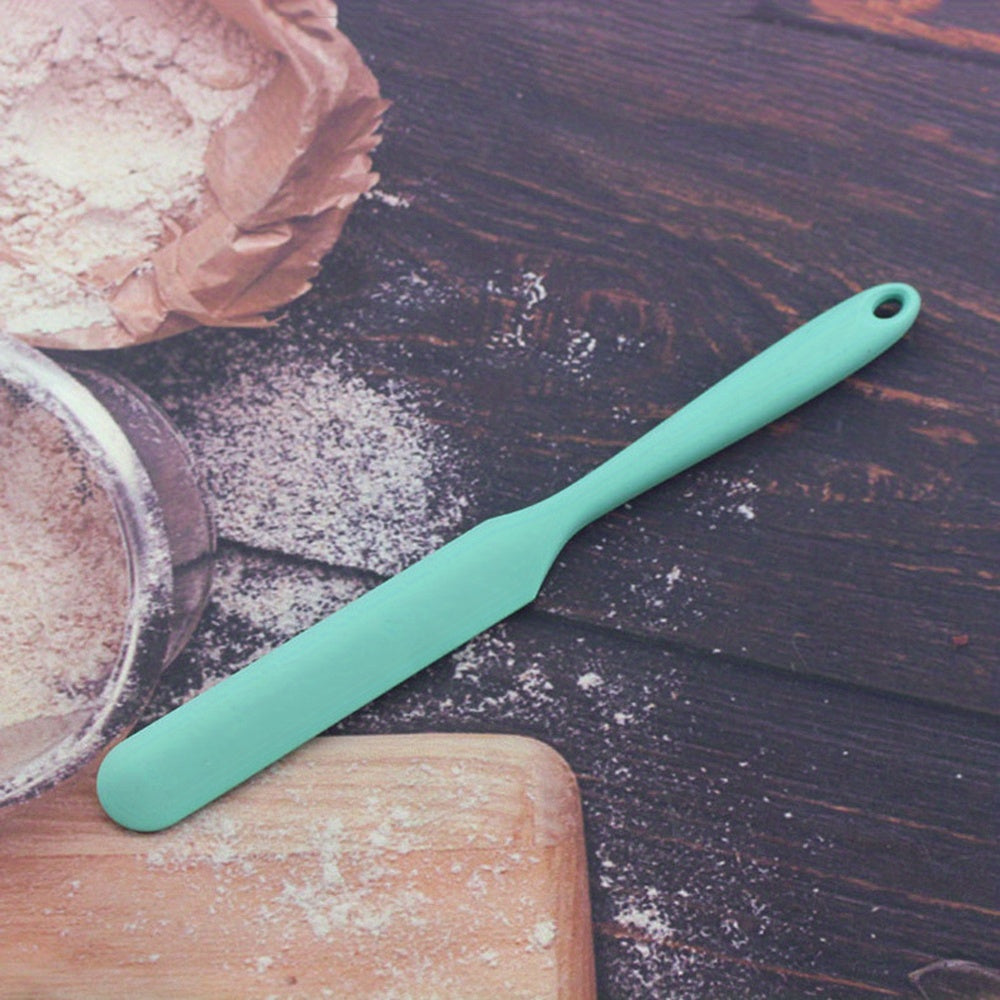 1pc, Silicone Jar Spatula, Non-Stick Icing Spatula, Food Grade Silicone, Heat Resistant, Baking Tools, Kitchen Gadgets, Kitchen Accessories