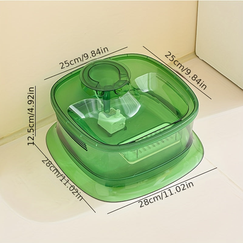 1.19gal Transparent Automatic Pet Water Fountain with Smart Silent Pump - USB Powered, Advanced Filtration for Cats & Dogs, Ideal for Small to Large Pets, Pet Hydration Solution|Modern Pet Accessory|Easyclean Pet Fountain, Wa