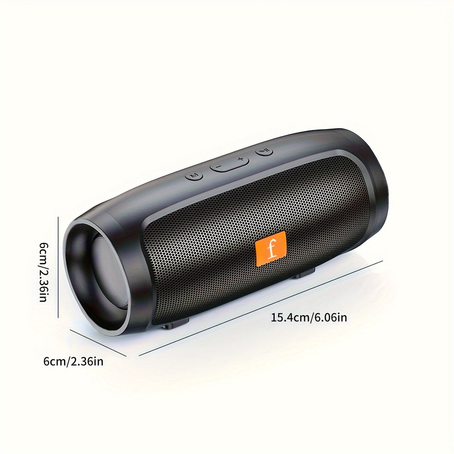 [Wireless Speaker] F524 Wireless Speaker Dual Channel Subwoofer Loud Surround Home Convenient Car Black