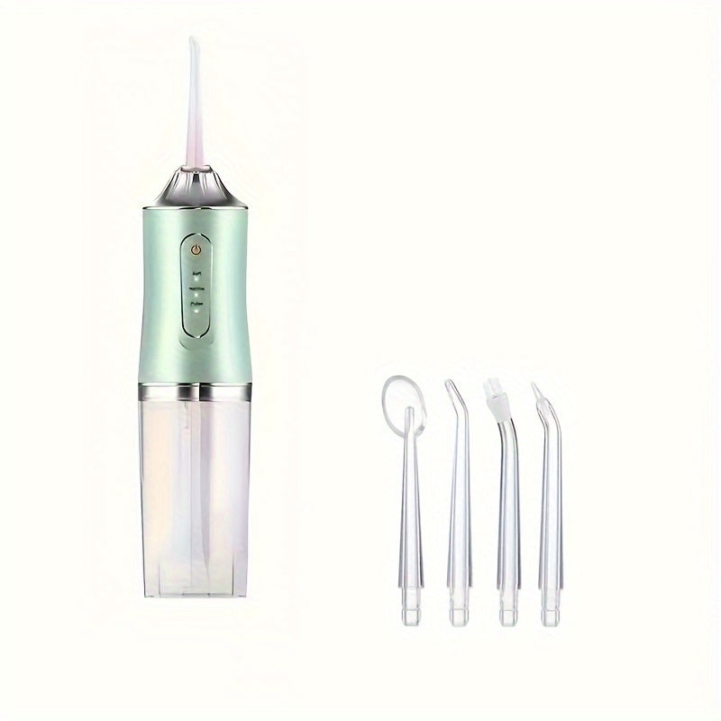 Electric Water Flosser, Intelligent Chip For Precise Pressure Control, 360 Degree Rotatable Nozzle, Oral Irrigator For Deep Teeth And Gum Cleaning, Available In Coral Powder & Mint Green Christmas Gift