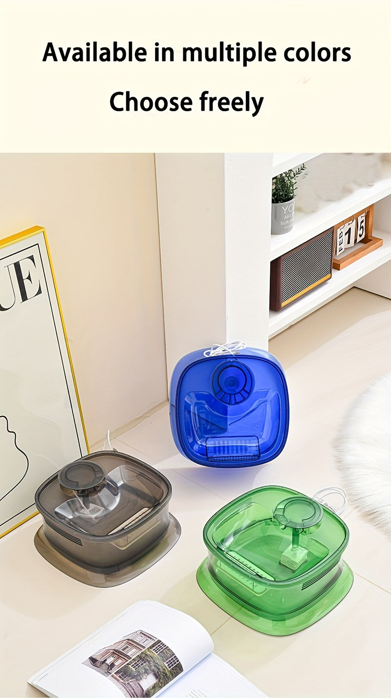 1.19gal Transparent Automatic Pet Water Fountain with Smart Silent Pump - USB Powered, Advanced Filtration for Cats & Dogs, Ideal for Small to Large Pets, Pet Hydration Solution|Modern Pet Accessory|Easyclean Pet Fountain, Wa